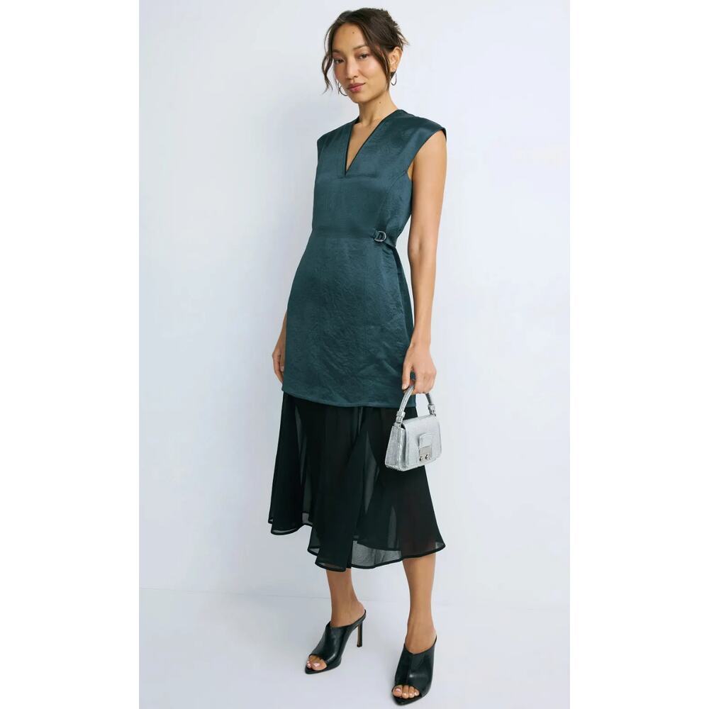 3.1 Phillip Lim Satin Chiffon Combo Dress Size 0